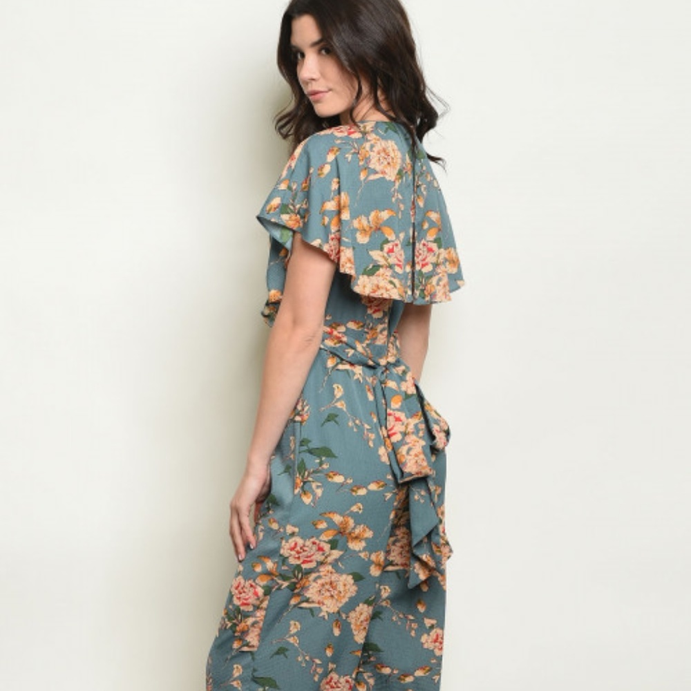 ♥️ LAST 1! Floral Print Jumpsuit - Picture 5 of 7